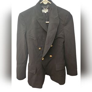 A.L.C. Black Sedgwick II Tailored Double Breasted Blazer Jacket Size 2